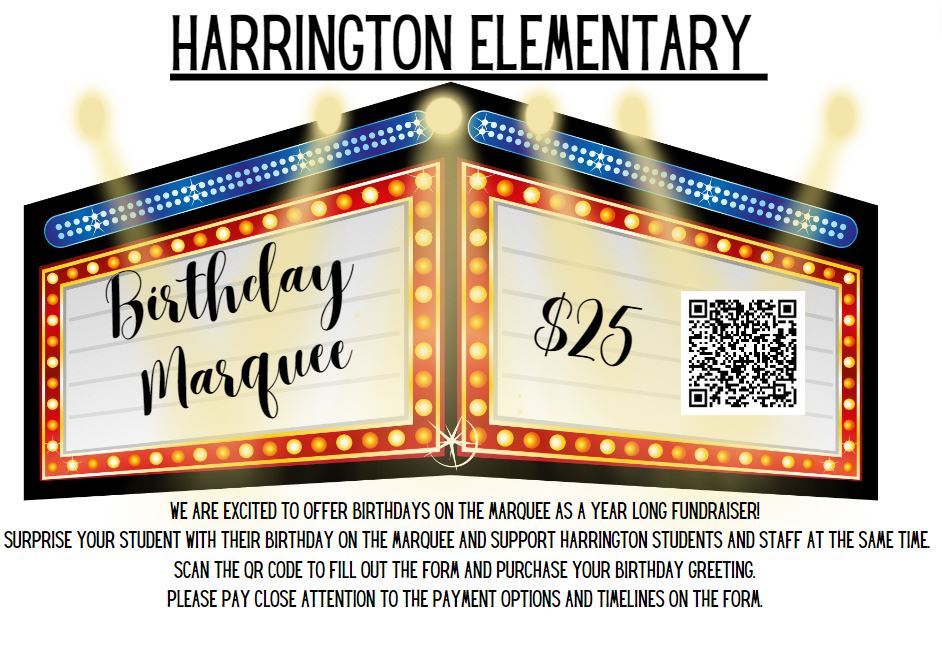  birthday marquee message $25 to purchase 